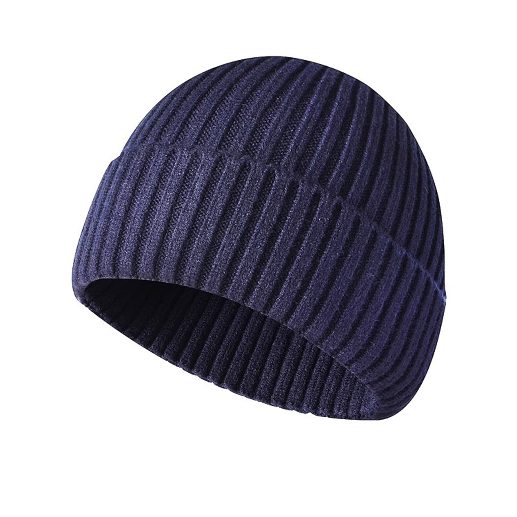 Winter Men's And Women's Knitted Foldover Hat thumbnail 11