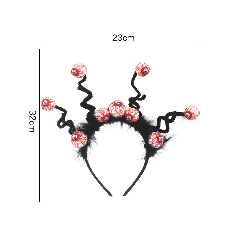 Plastic ghost eye ball headband
