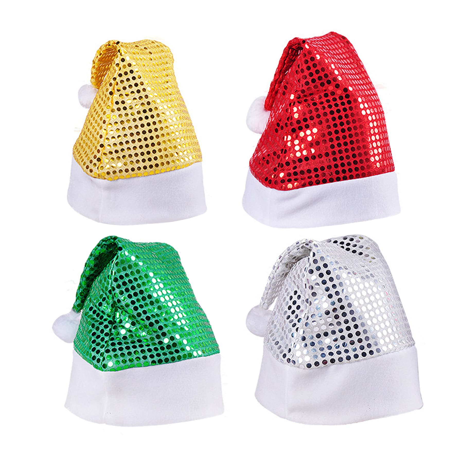 Sequin Santa Hat Xmas thumbnail 4