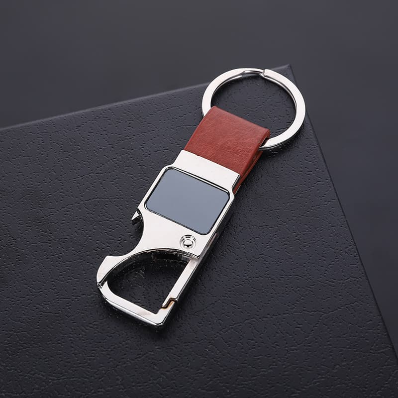 Leather Keychain Bottle Opener thumbnail 2