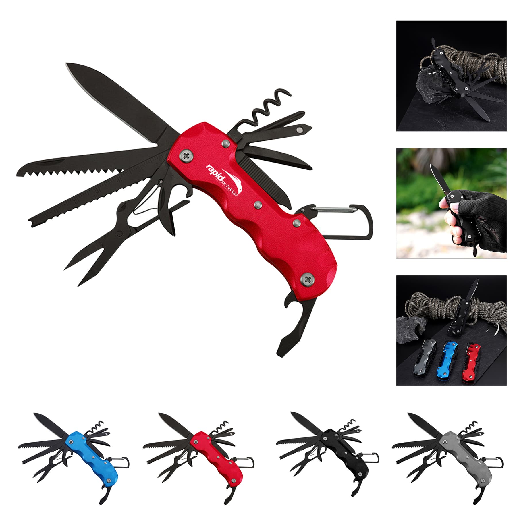 14-in-1 Stainless Steel Multitool Pocket Knife