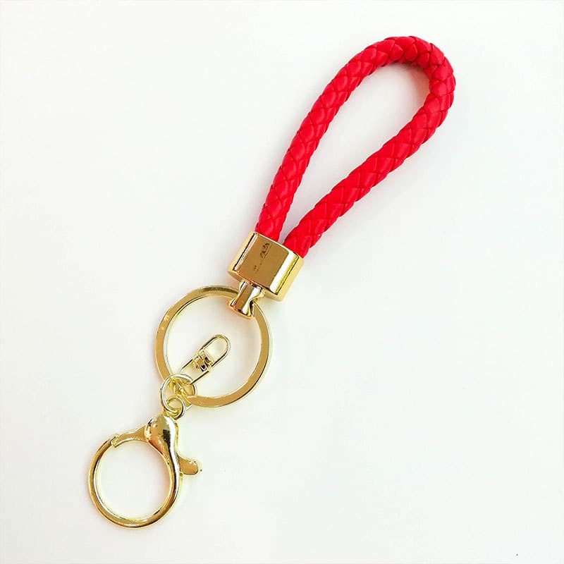 Braided PU Leather Keychain thumbnail 8