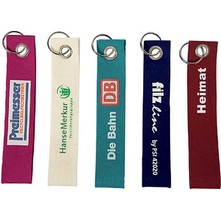 Felt Wrist Keychain With Metal Split Ring thumbnail 7