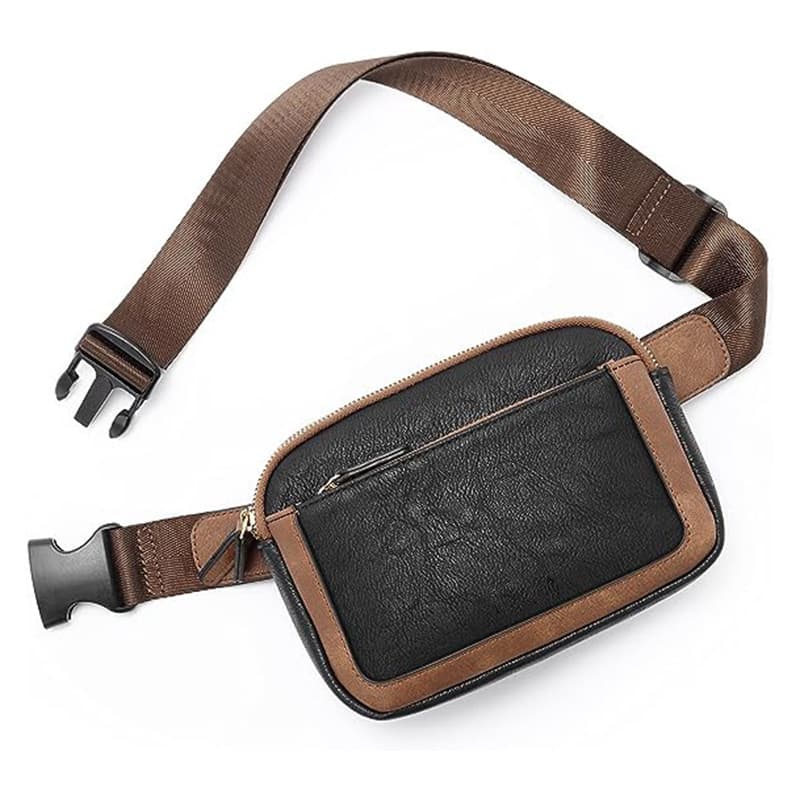 Vegan Leather Crossbody Waist Belt Bag thumbnail 2