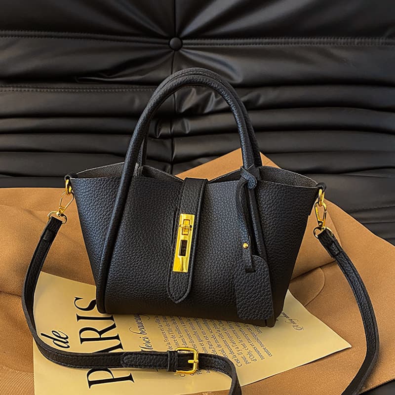 Genuine Leather Stylish cross-body bucket bag thumbnail 3