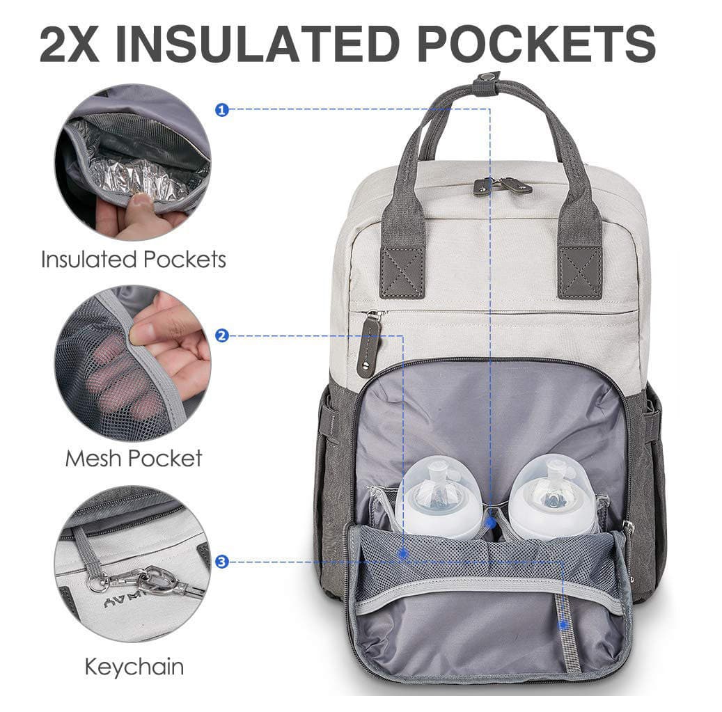 Multifunction Waterproof Travel Diaper Totes Bag Backpack thumbnail 4