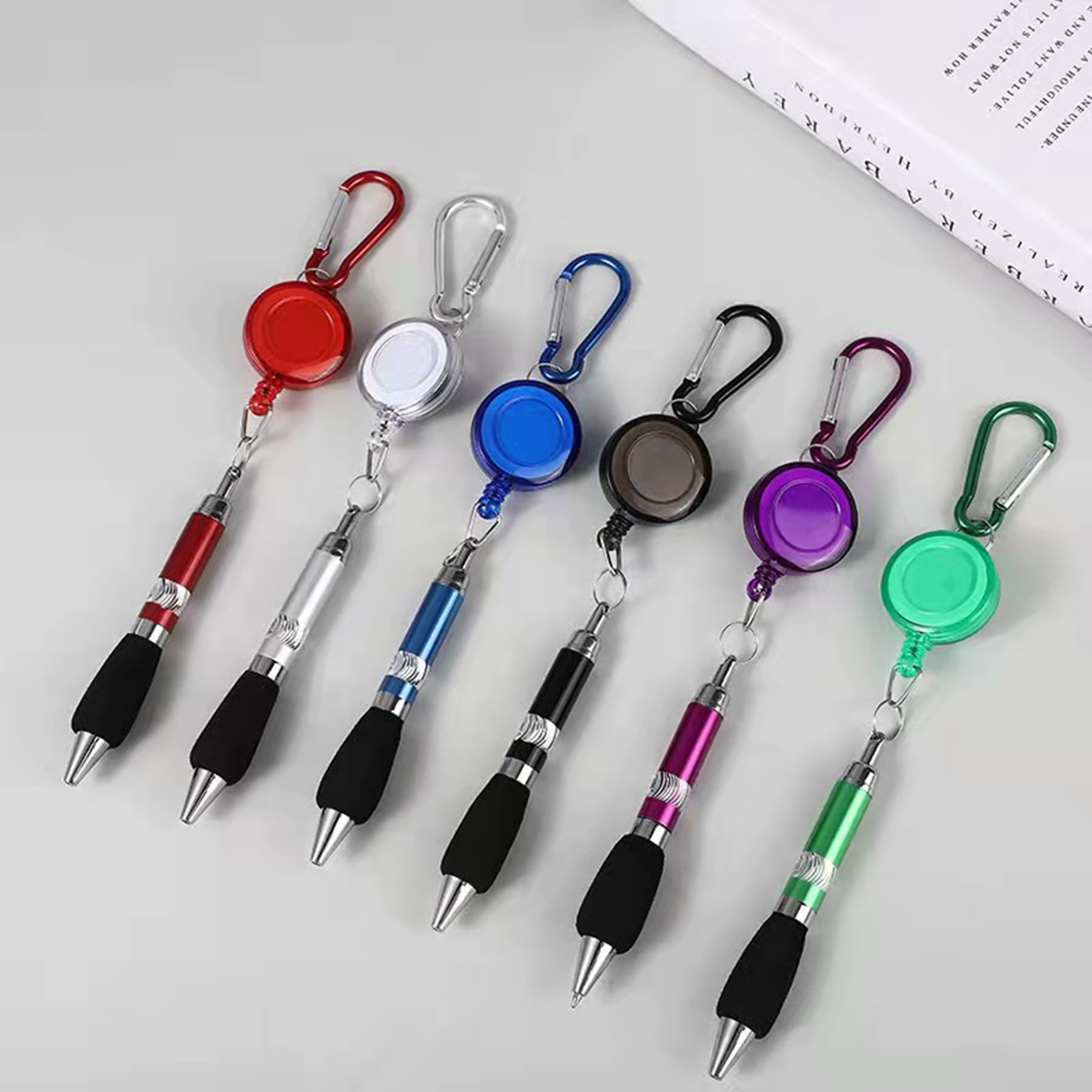3-in-1 Handy Retractable Badge Reel Pen thumbnail 5