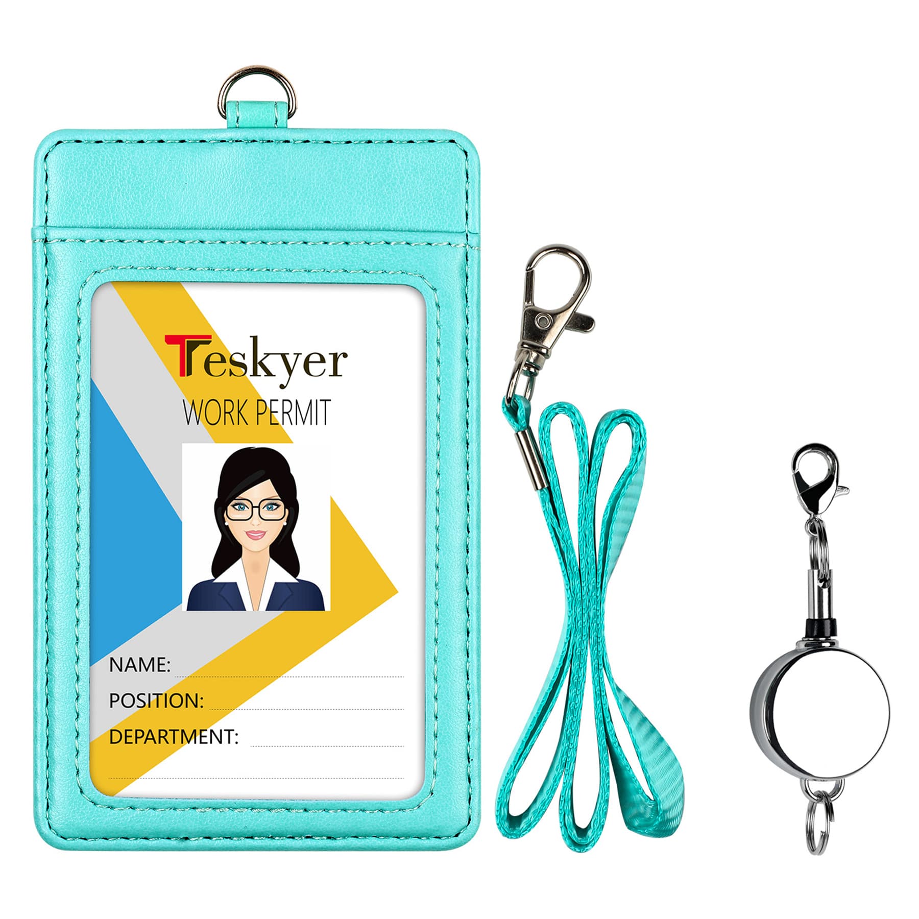 Leather Badge Holder thumbnail 5