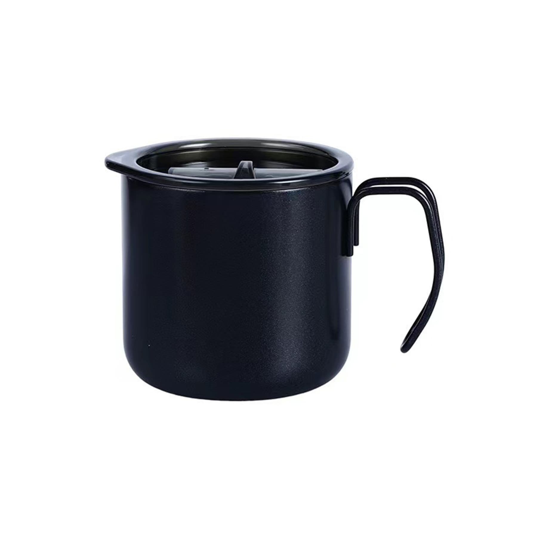 12 oz Stainless Steel Coffee Mug with Handle and Lid thumbnail 4