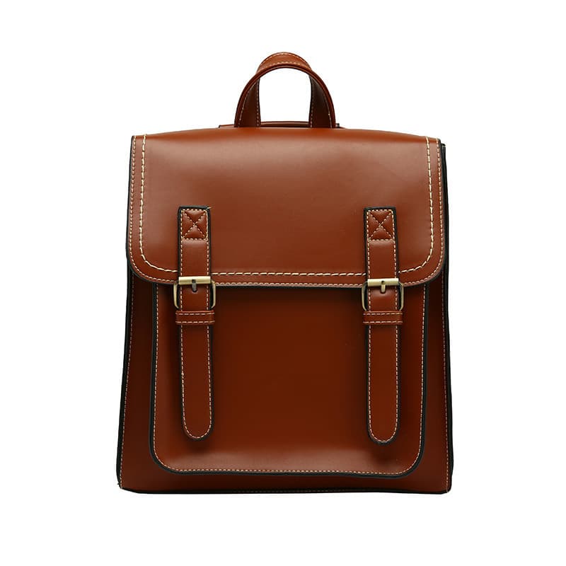 PU Leather Casual Daypack Style Flap Backpacks for Ladies thumbnail 4
