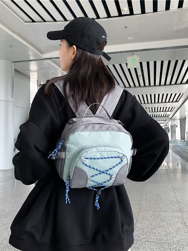 Polyester City Light Outdoor Hiking Crossbody Bag Backpack thumbnail 6