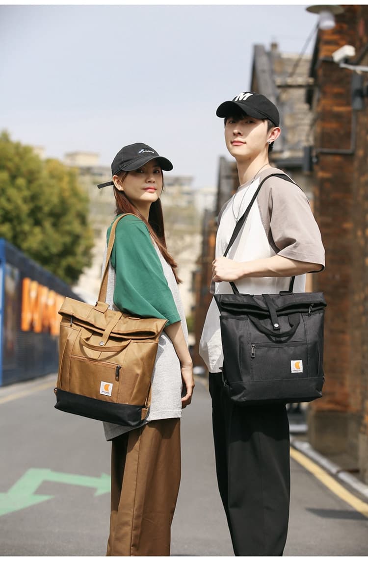 Polyester roll-up backpack