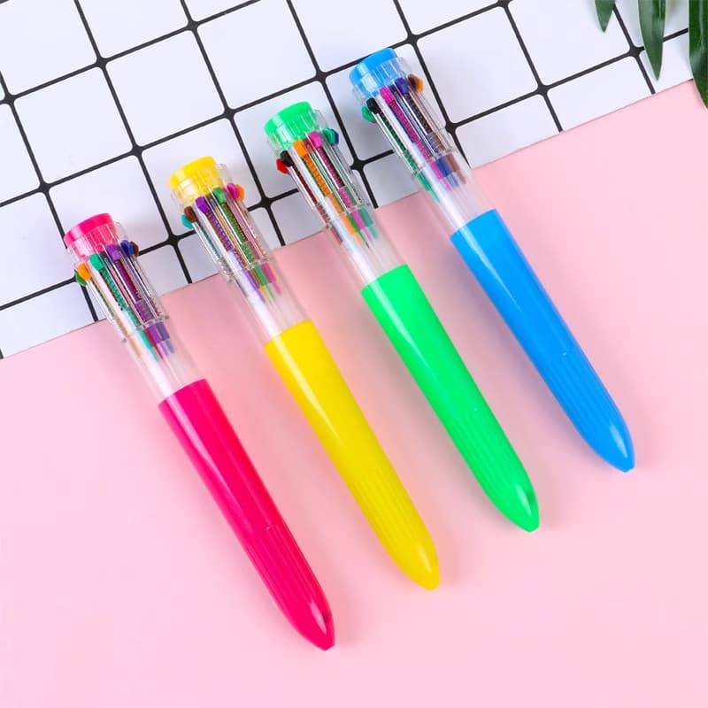 10-in-1 Multicolor Retractable Ballpoint Pen thumbnail 3