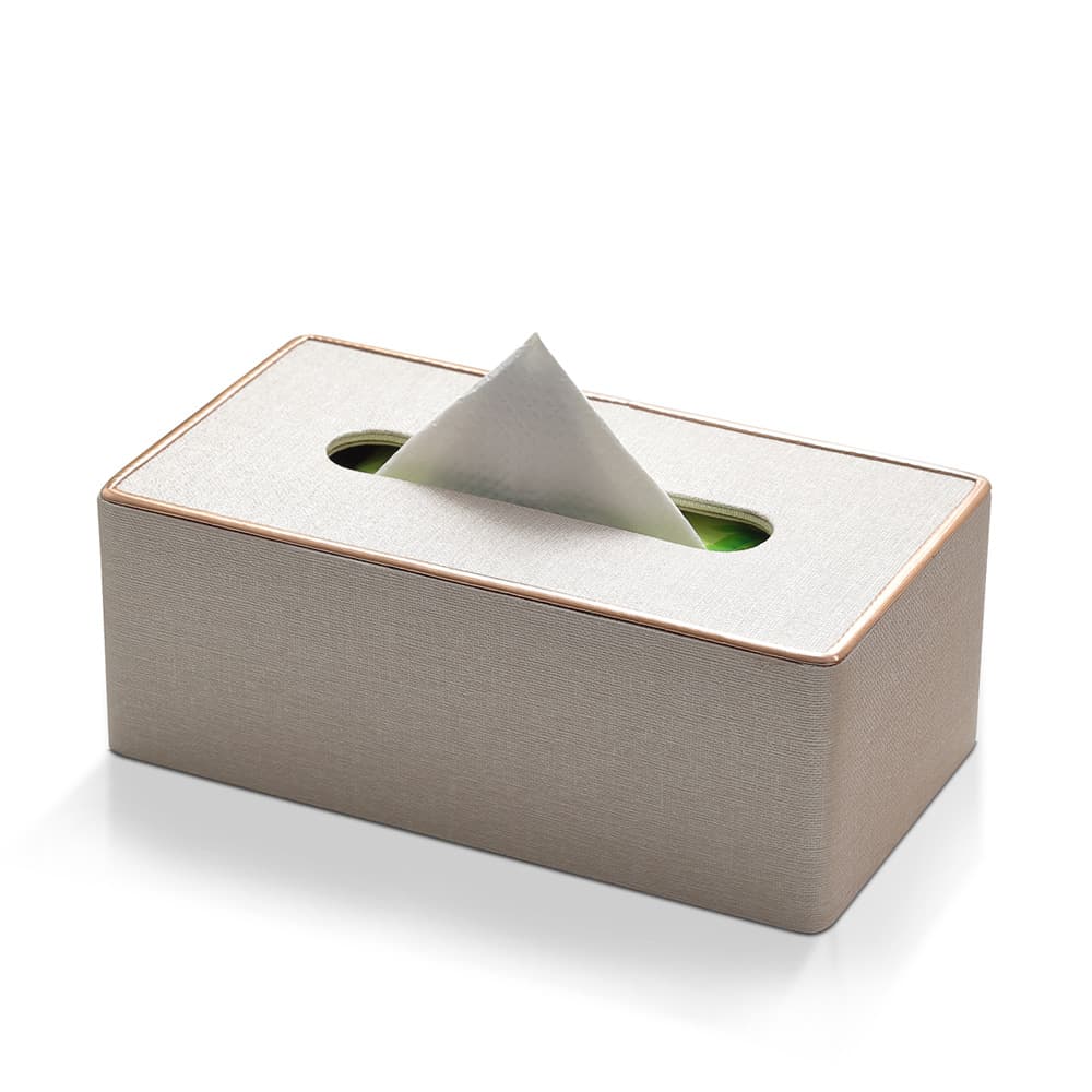 Modern PU Leather Tissue Box Napkin Organizer