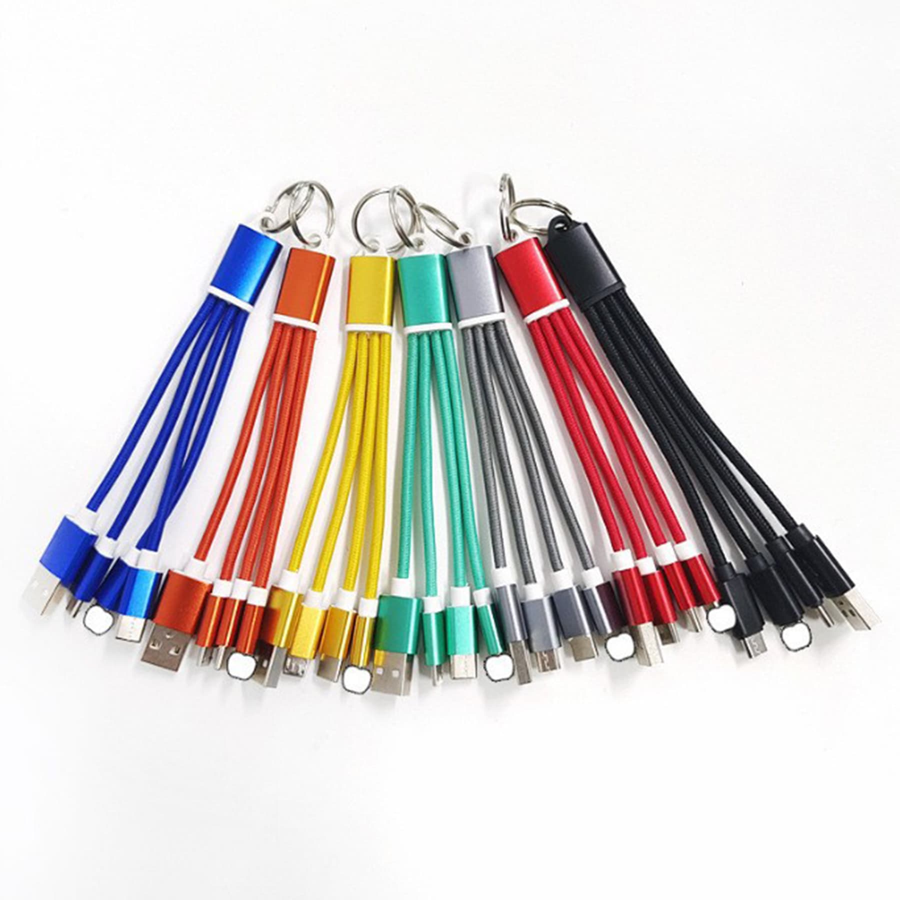 Multi phone charger cord 3-in-1 charging cable W/ ring thumbnail 7