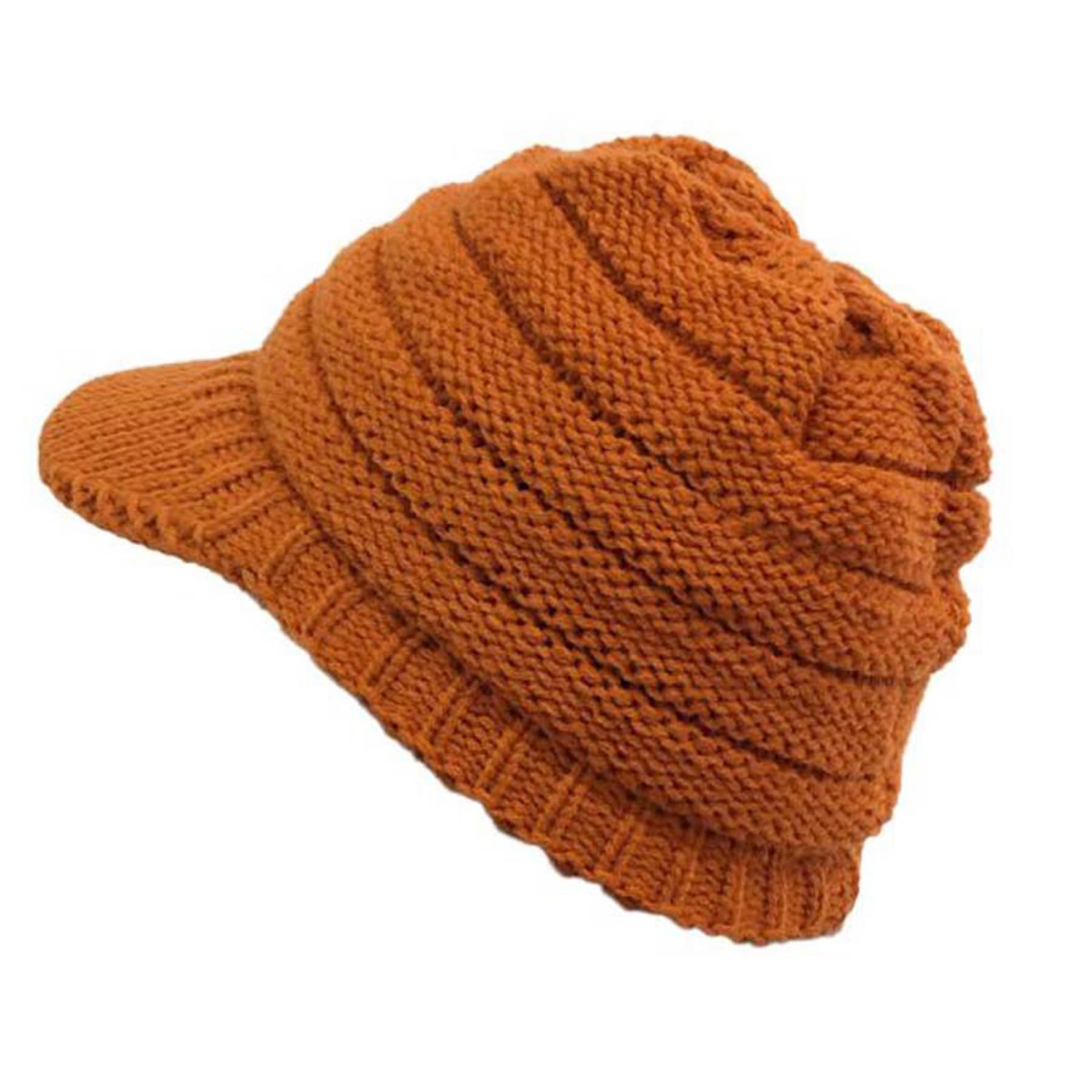 Knitted Baseball Cap With Pony Tail Hole thumbnail 14