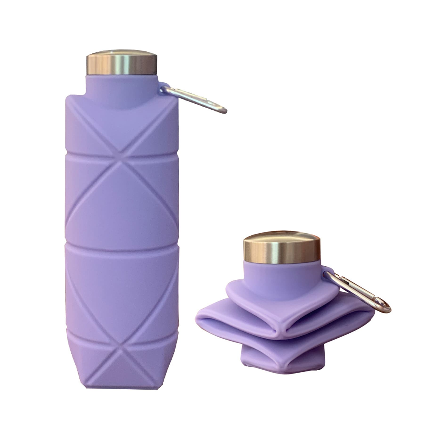 24 Oz Big Capacity Silicone Folding Sprots Water Bottle thumbnail 2