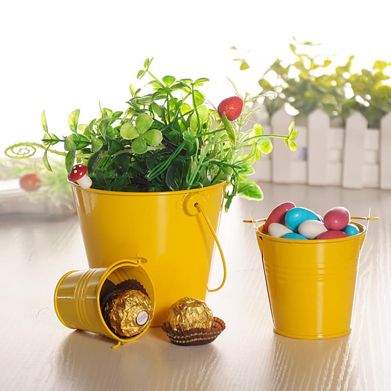 Small Metal Buckets with Handle Multi Colored thumbnail 3