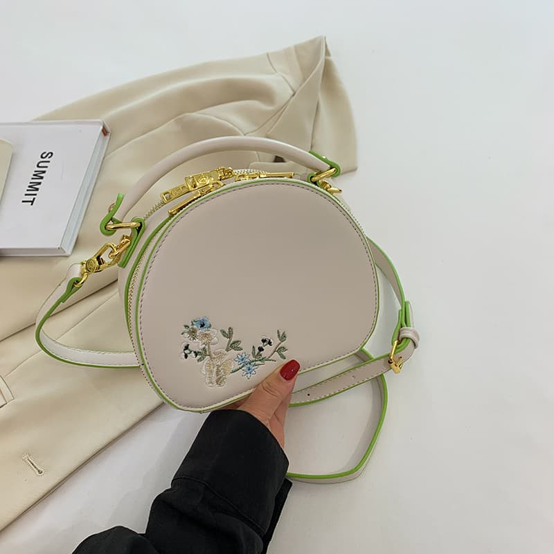 PU Embroidered Fashion Handbag Crossbody Bag thumbnail 7
