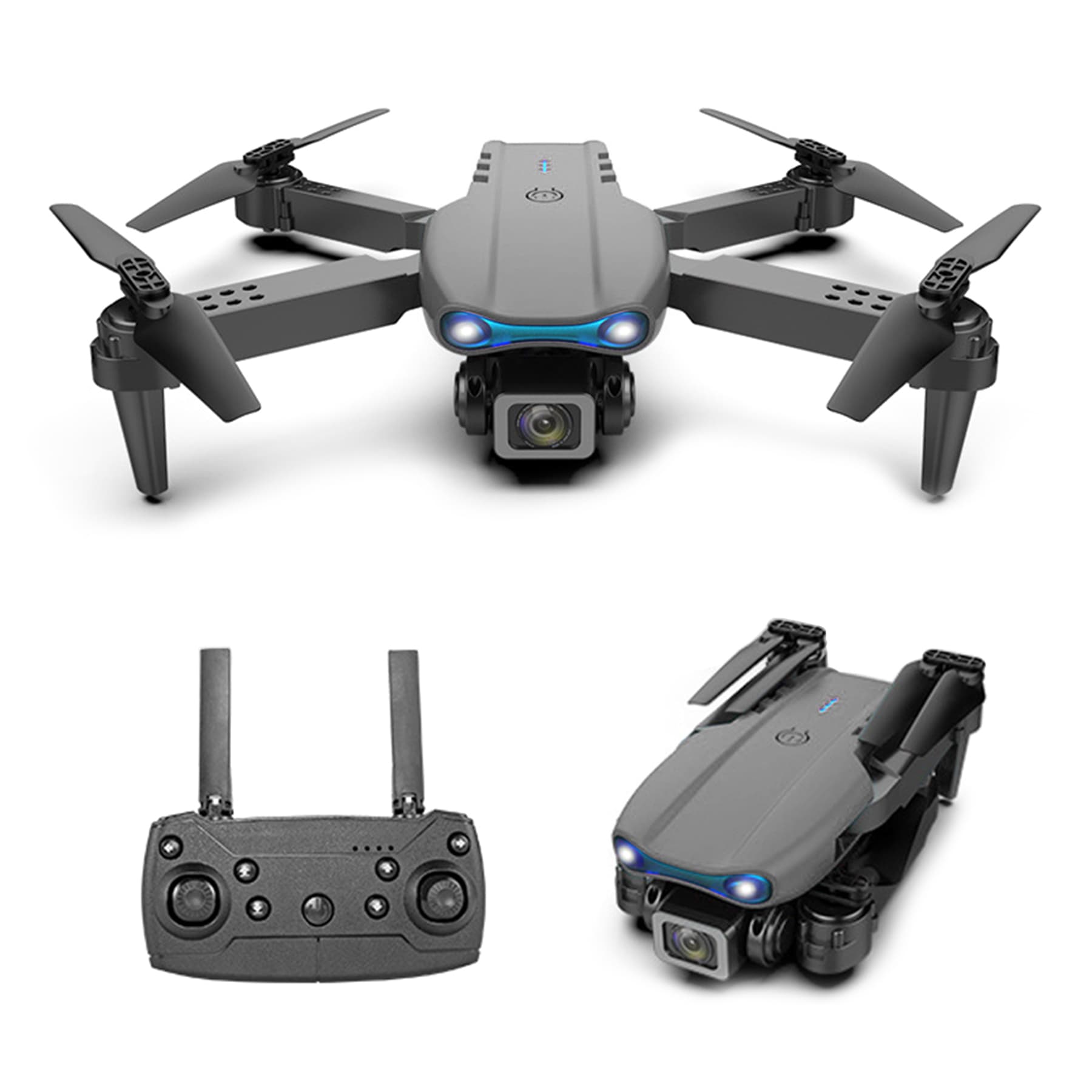 Foldable Quadcopter Drone With 4K Dual Camera thumbnail 3