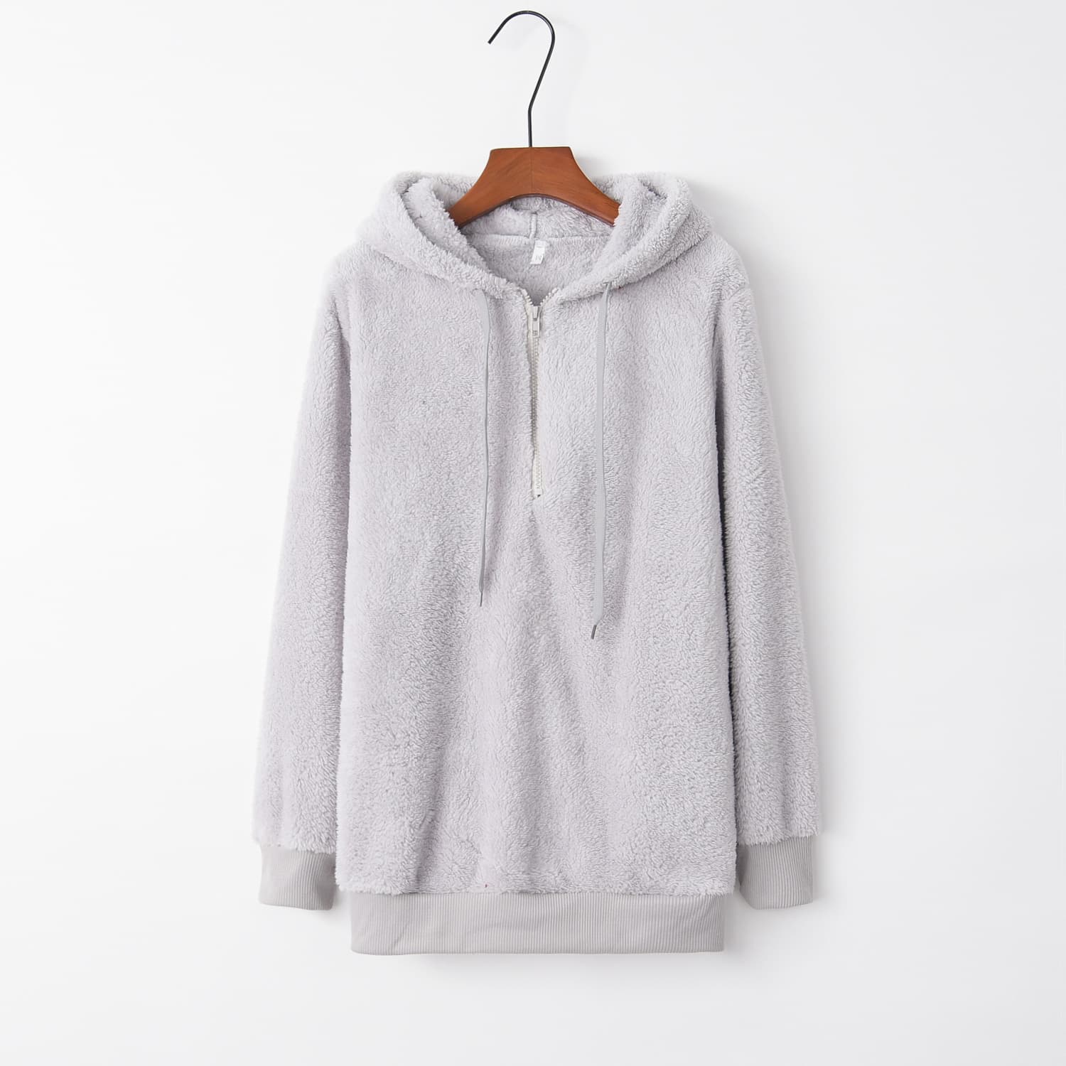 Women’S Oversized Fuzzy Pullover Hoodies thumbnail 3