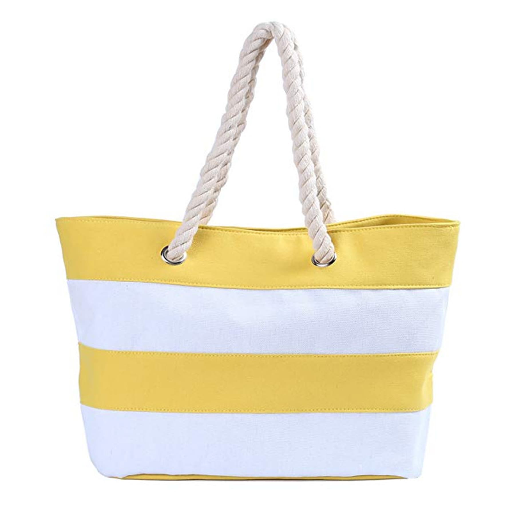 Striped Canvas Tote Bags