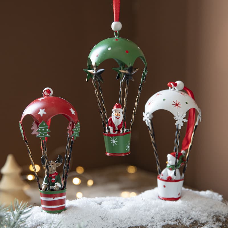 Iron Christmas balloon parachute pendant thumbnail 3