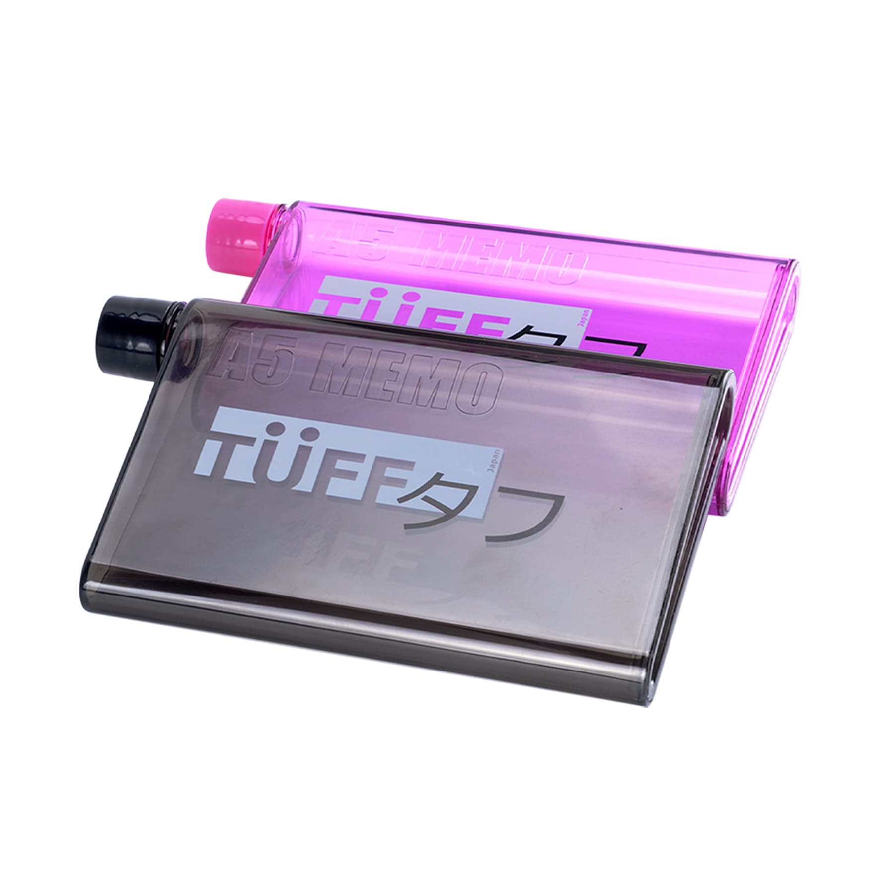 16 Oz. A5 Notebook Transparent Flat Water Bottle thumbnail 5