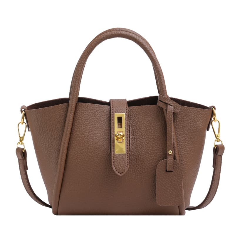 Genuine Leather Stylish cross-body bucket bag thumbnail 2