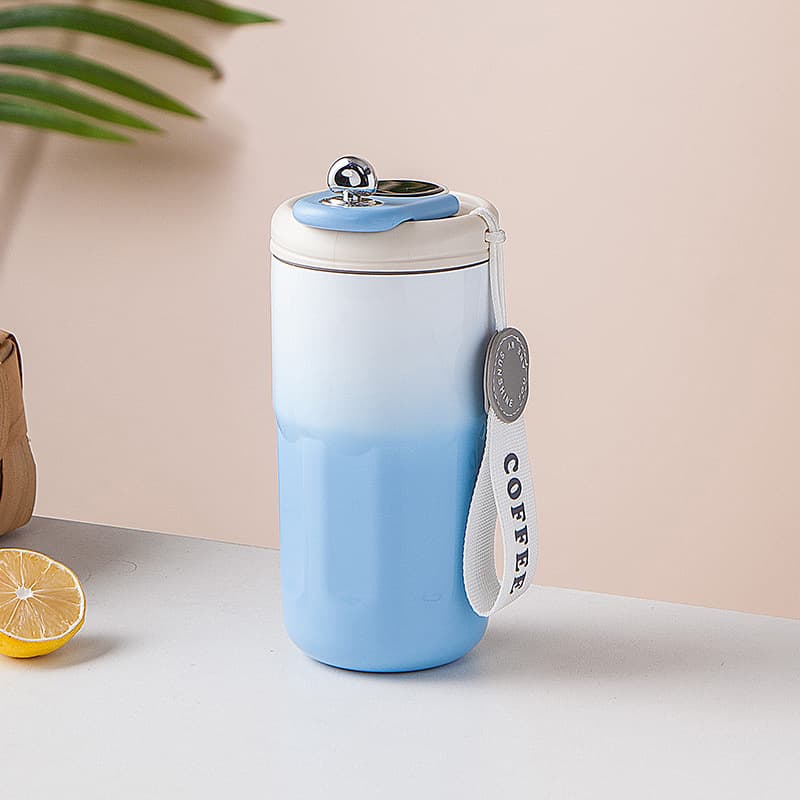 14.8 oz Gradient Color Vacuum Travel Mug with Lid thumbnail 4