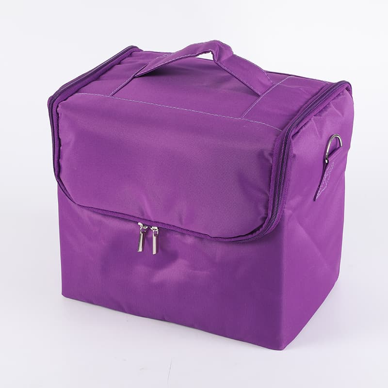 Black Travel Makeup Bag Storage Box For Women thumbnail 6
