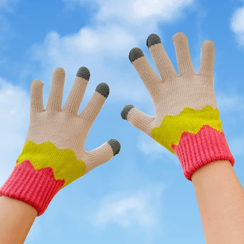 Winter Warm Knitted Touchscreen Gloves thumbnail 11