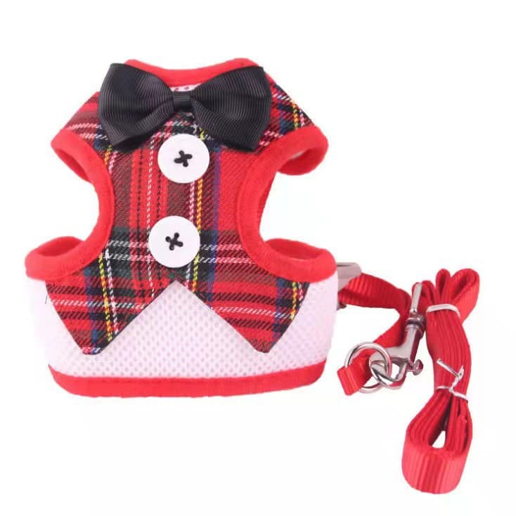 Elegant Bow Dog Collars Necktie Traction Rope Adjustable thumbnail 5