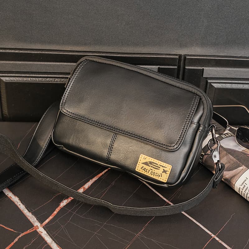 Diagonal Span Leather Bag thumbnail 5