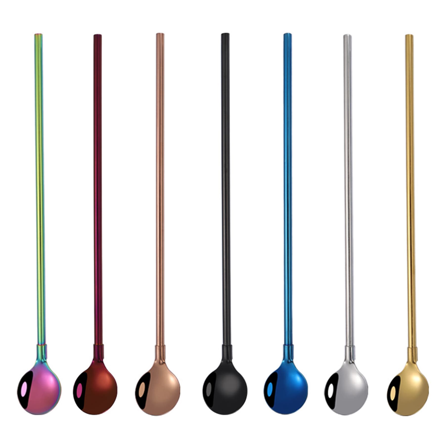 Reusable Stainless Steel Drinking Spoon Straws thumbnail 7