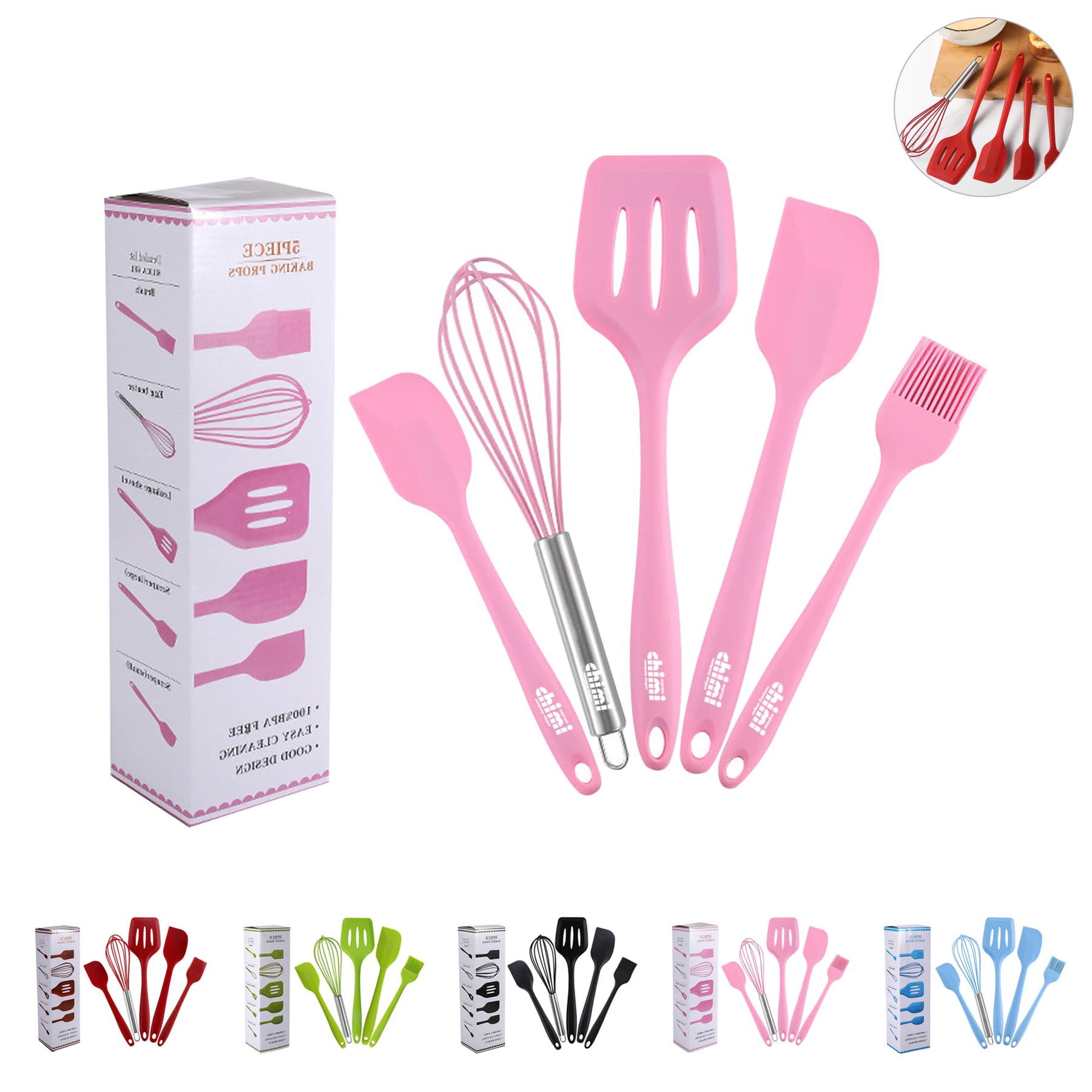 Silicone Kitchenware Set of 5