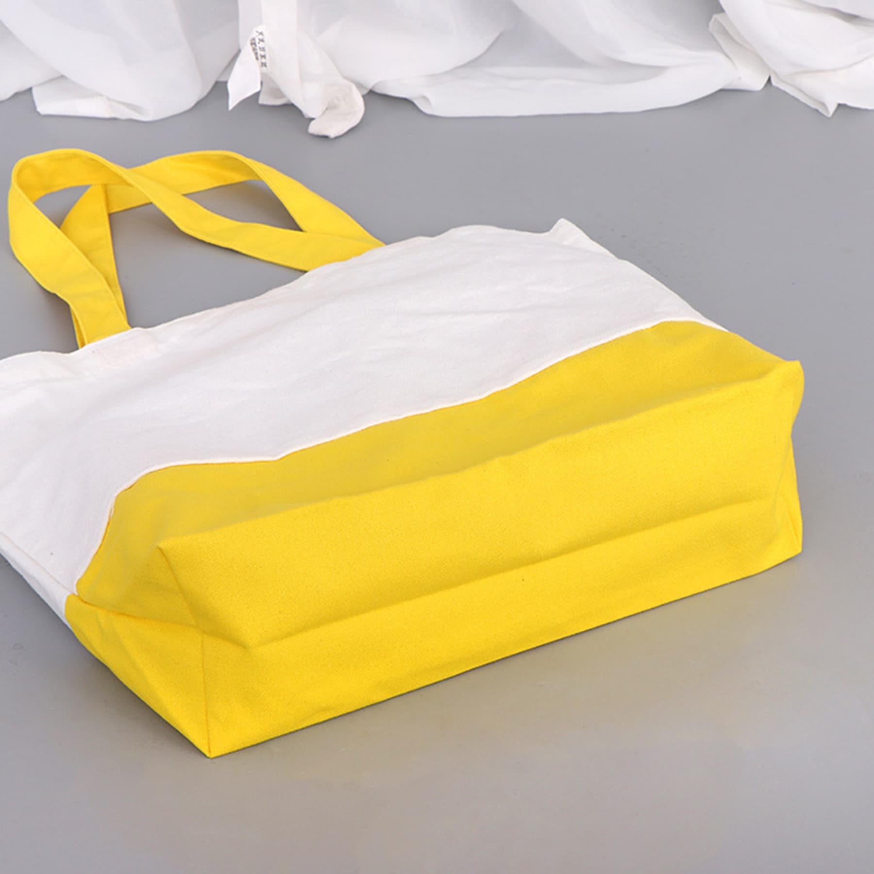 Custom Two-Tone Canvas Tote Bag thumbnail 9