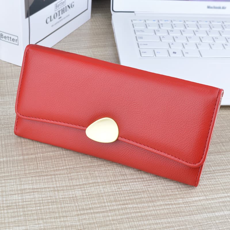 Women’S Leather Large Capacity Purse Card Bag thumbnail 10