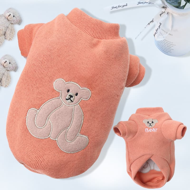 Letters Winter Pet Dog Hoodies Cotton Warm Clothes thumbnail 4
