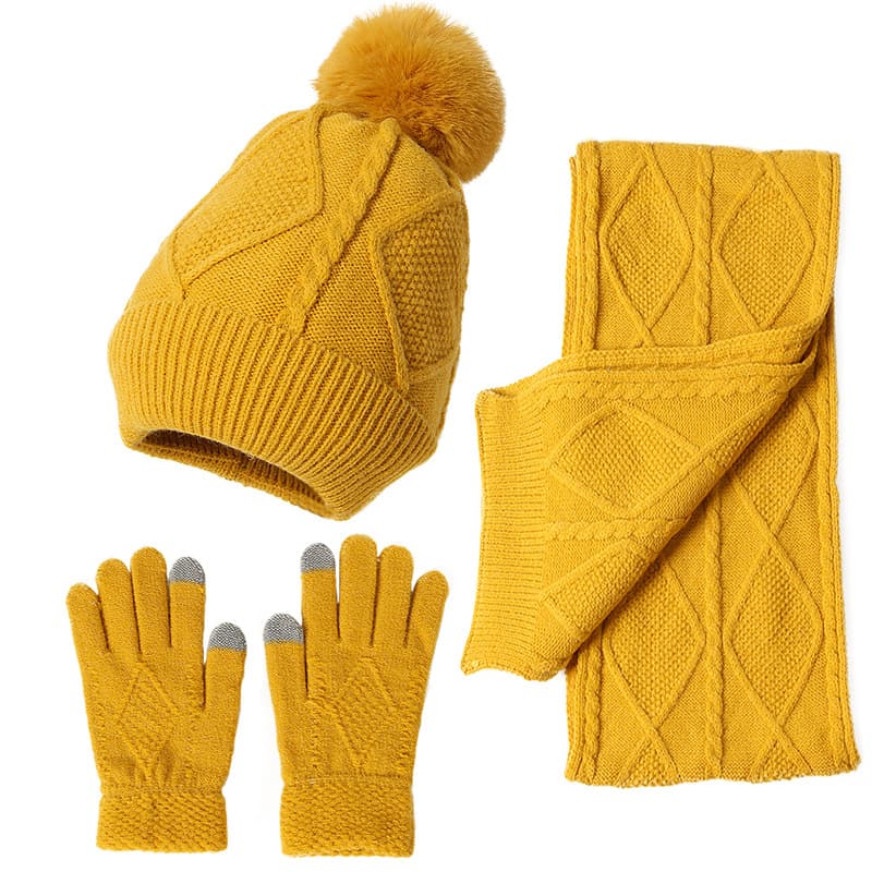 3Pcs Winter Scarf Set thumbnail 5