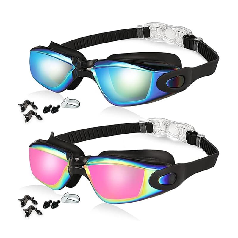 Swimming Goggles No Leaking Anti Fog UV Protection Triathlon thumbnail 5