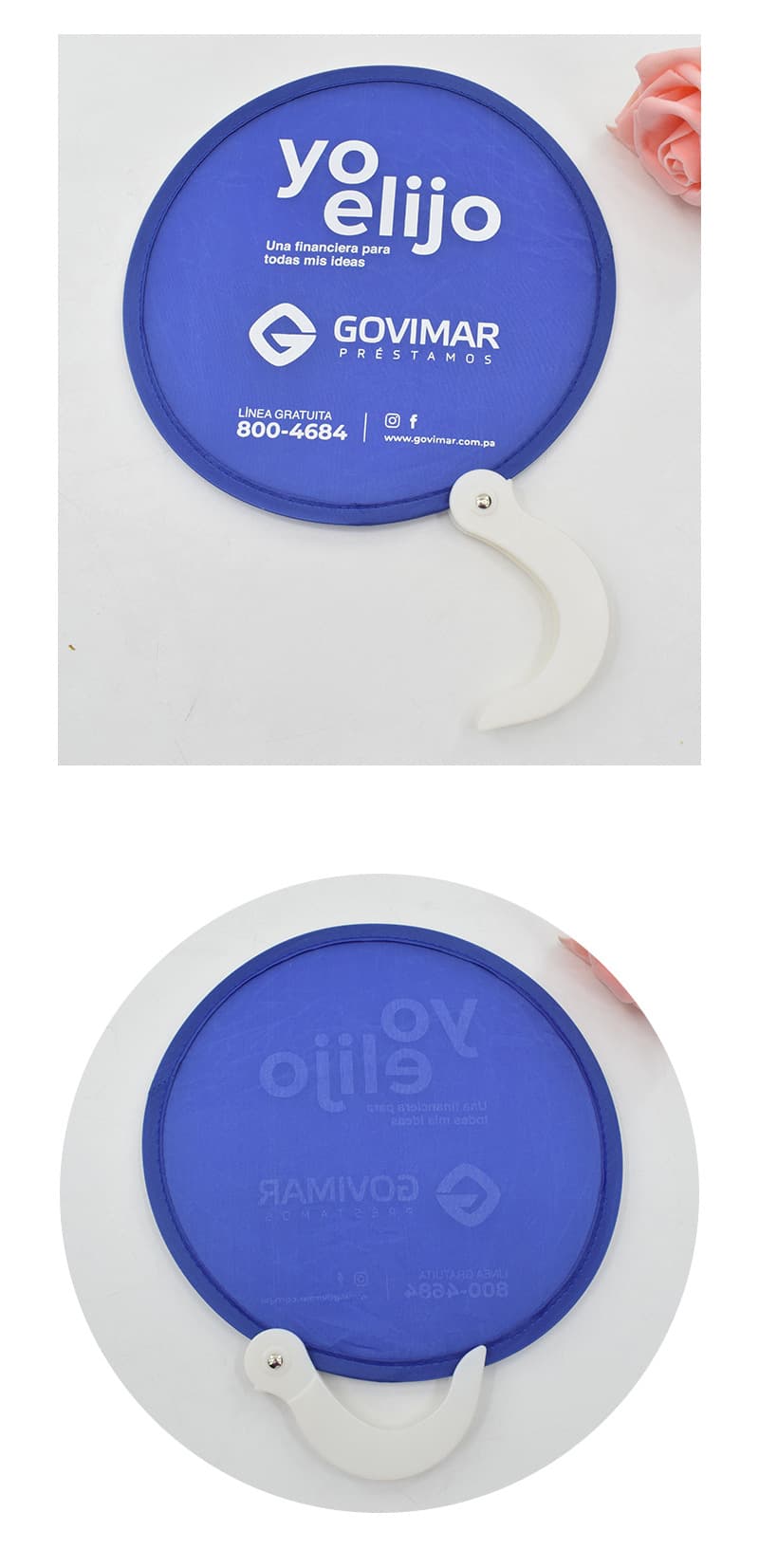 Collapsible Flying Fan With Handle & Pouch thumbnail 3