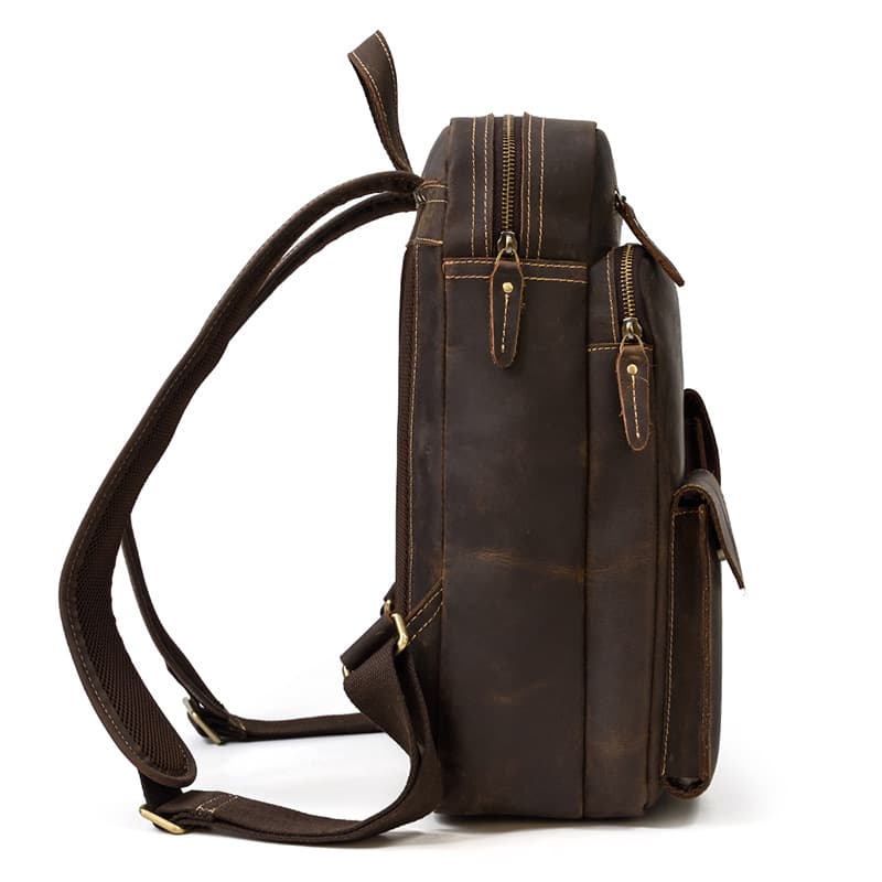 Business Work Genuine Leather Backpack thumbnail 5