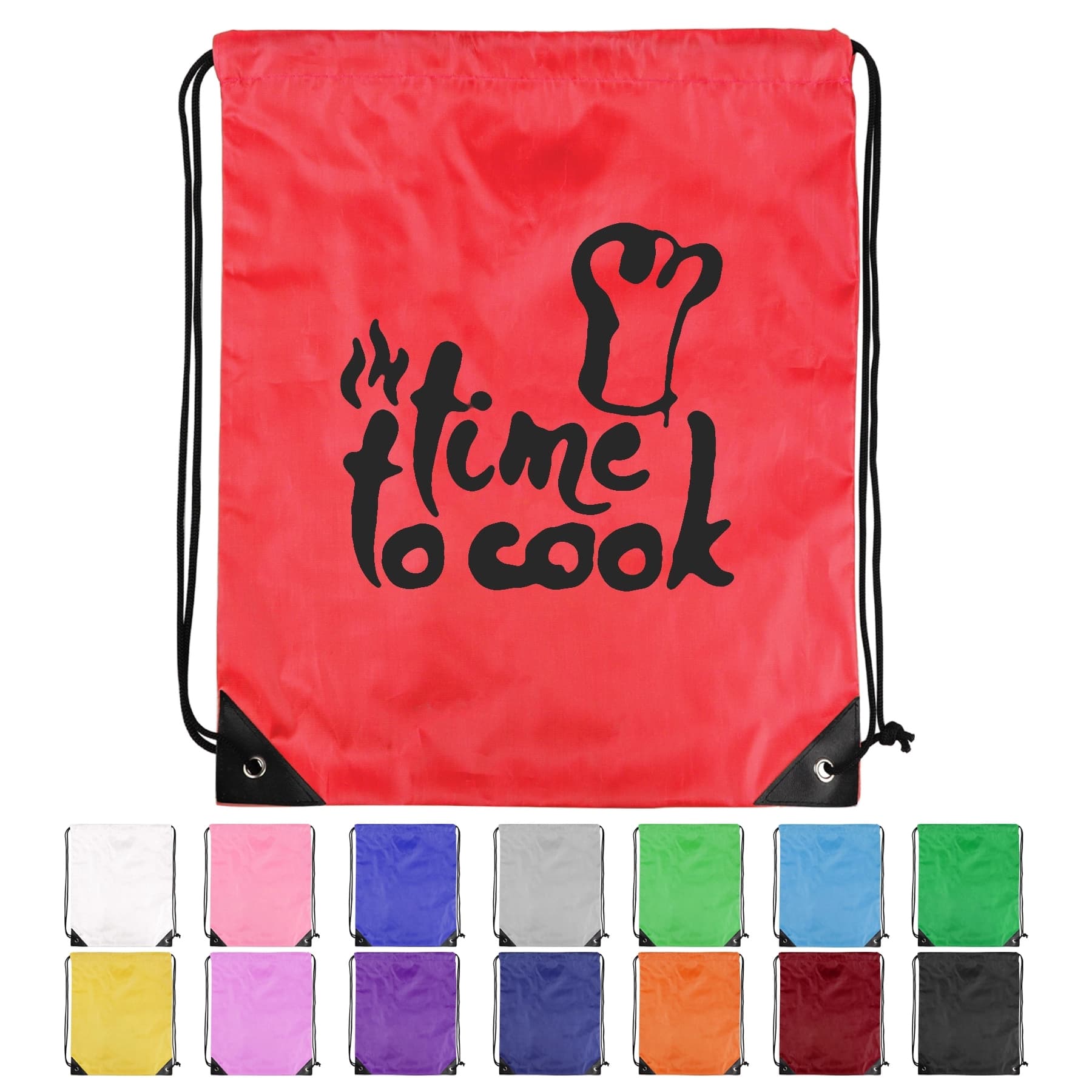 210D Polyester Drawstring Bags Cinch Sack thumbnail 2