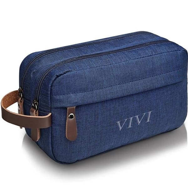Canvas Toiletry Bag Hanging Dopp Kit Unisex thumbnail 7
