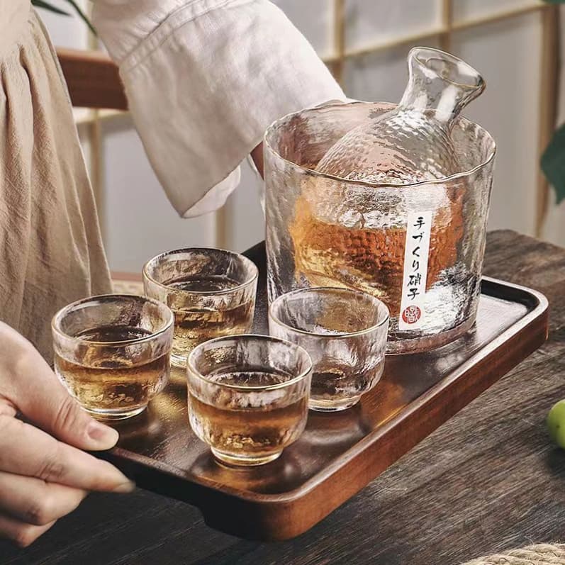 Crystal Glass Wine Warmer Set thumbnail 4