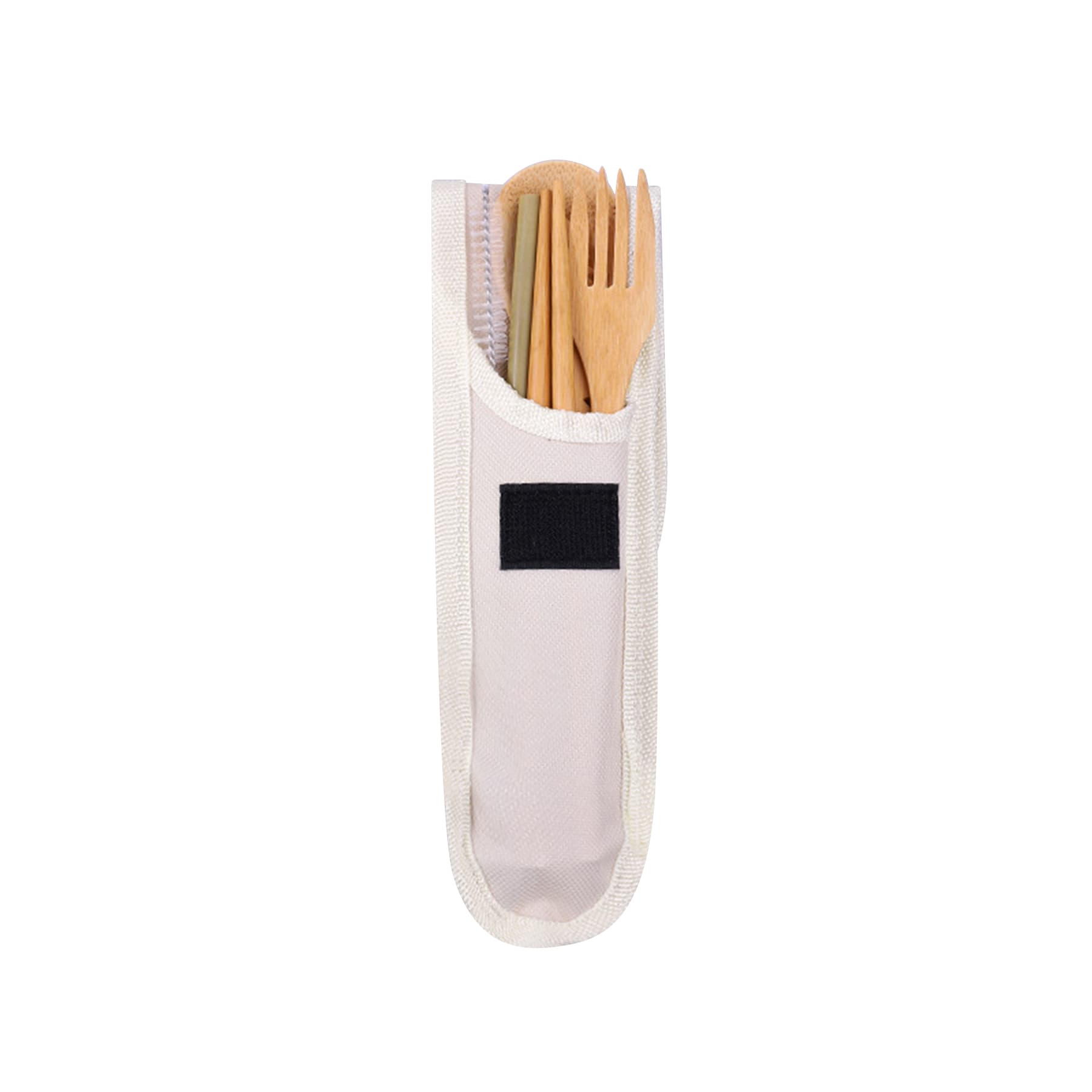 Reusable Bamboo Travel Utensil Set thumbnail 5