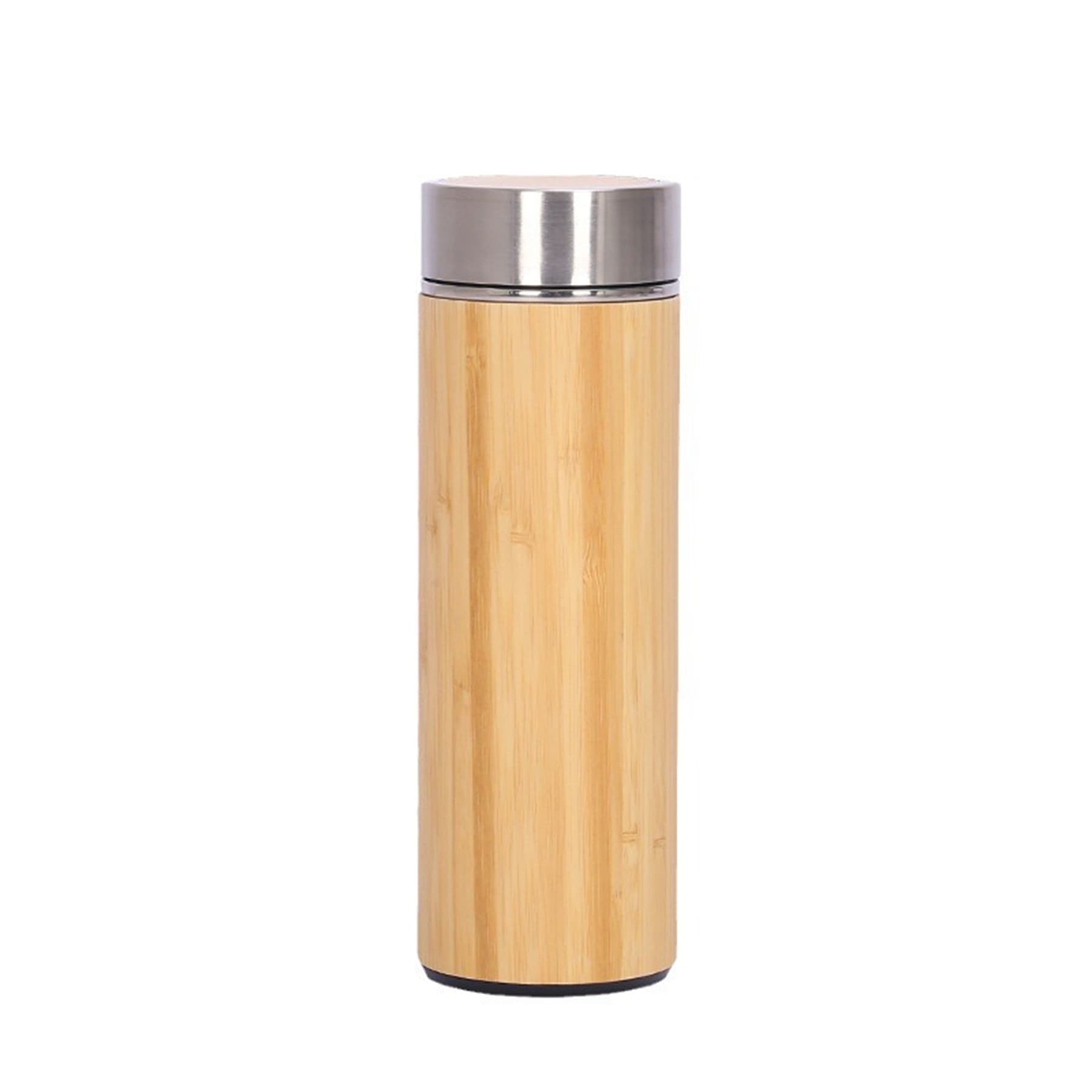 Bamboo shell stainless steel water bottle thumbnail 4