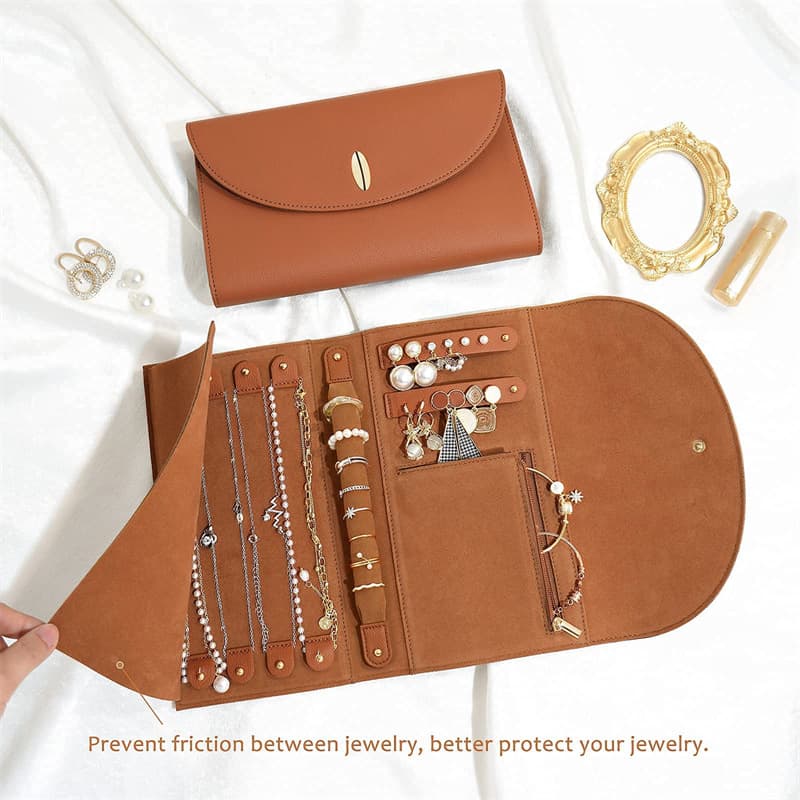 PU Large portable travel jewelry storage bag thumbnail 5