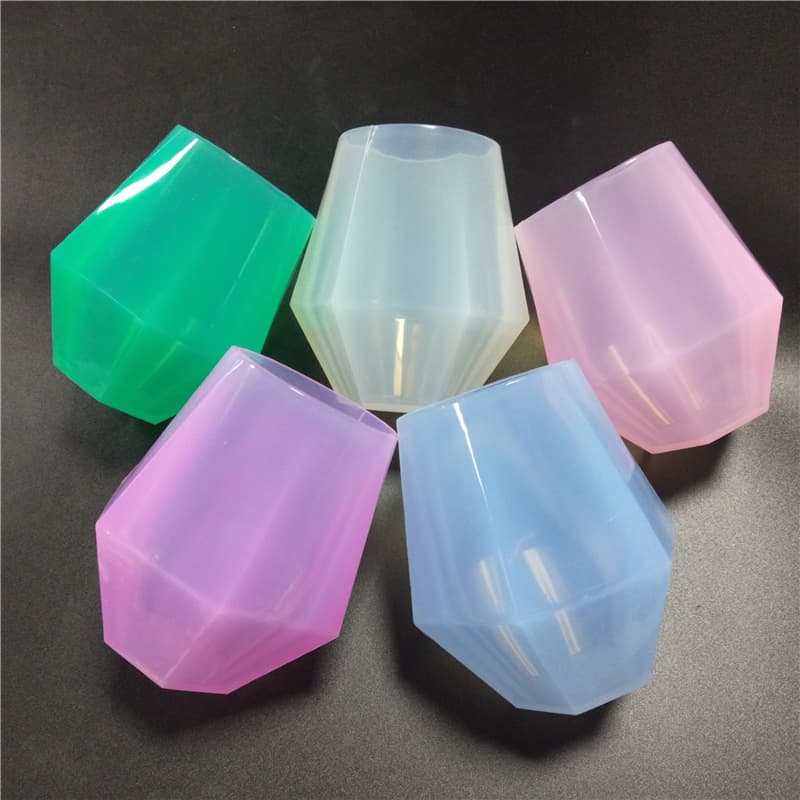 10oz Diamond Silicone Wine Glass thumbnail 6